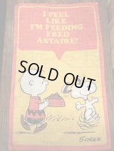 Peanuts Snoopy “I Feel Like...” Cloth Tapestry　スヌーピー　ビンテージ　タペストリー　チャーリーブラウン　70〜80年代