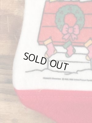 70〜80’sのクリスマスのスヌーピーのヴィンテージのソックス