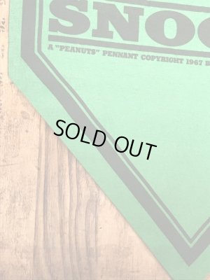 70年代頃のスヌーピーのビンテージのフェルトバナー