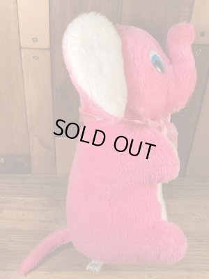 80年代頃のゾウのビンテージのプラッシュドール