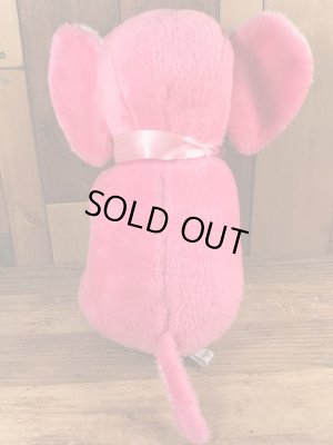 80’sの象のヴィンテージのぬいぐるみ