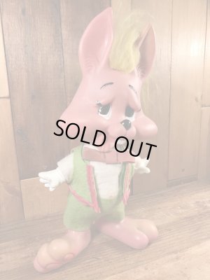 70年代頃のうさぎのビンテージの貯金箱ドール