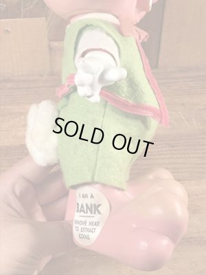 70’sのロイデス社製のうさぎのヴィンテージのコインバンクフィギュア