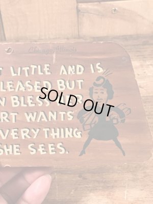 60’sのメッセージが描かれたヴィンテージのサインボード