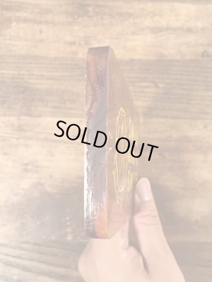 60年代頃のメッセージが書かれたビンテージの壁掛けウッドサイン