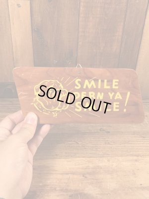 60’sのブルドッグが描かれたヴィンテージのサインボード