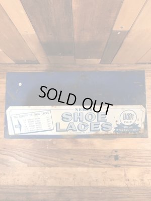 〜60年代頃のシューレースのビンテージのメタルキャビネット