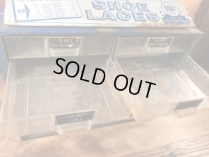 〜60’sのシューレースのヴィンテージの店頭用ディスプレイケース