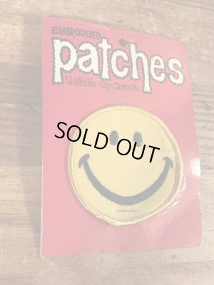 70年代頃のスマイルフェイスのビンテージのワッペン