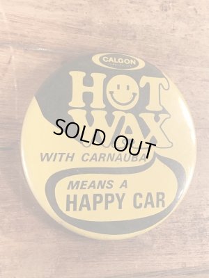 70〜80年代頃のスマイルフェイスのビンテージの缶バッジ