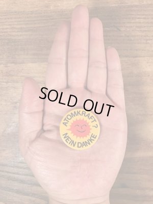 80年代頃〜のスマイルのビンテージの缶バッジ