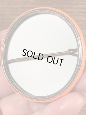 70年代頃のスマイルフェイスのビンテージの缶バッチ