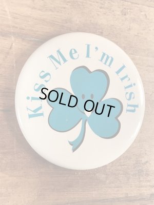 80年代頃のスマイルフェイスのビンテージの缶バッジ