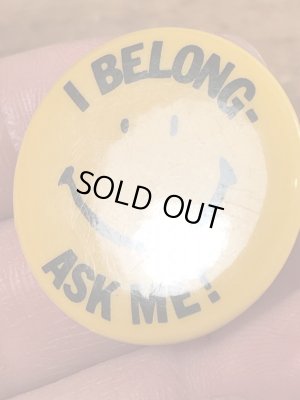 70’sのスマイルのヴィンテージの缶バッチ