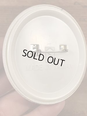 80’sのクローバーのスマイルのヴィンテージの缶バッチ