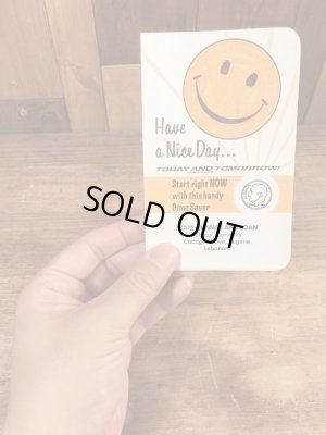 70’sのスマイルフェイスのヴィンテージの貯金ブック