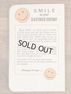 70’sのスマイルフェイスのヴィンテージの貯金ブック