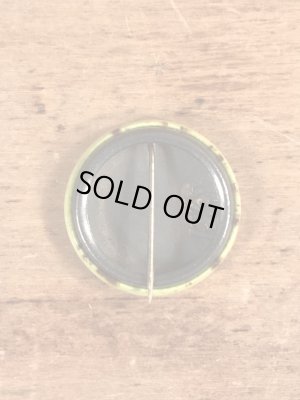 70’sのスマイルフェイスのヴィンテージの缶バッチ