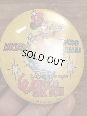 80年代頃のミッキーマウスのビンテージの缶バッチ