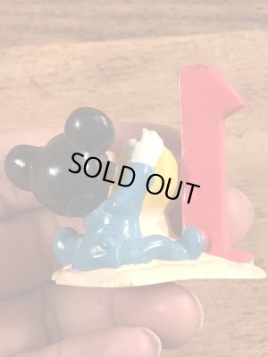 80年代頃のベイビーミッキーマウスのビンテージのPVCフィギュア