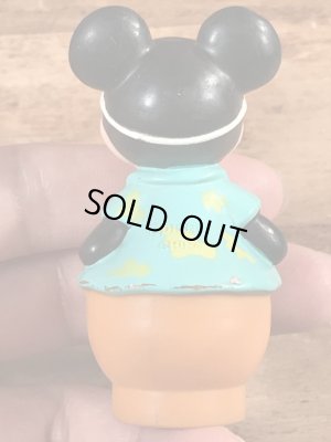 80年代頃のアイスキャンディーを食べているミッキーマウスのビンテージの指人形