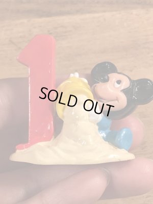 80年代頃のベイビーミッキーマウスのビンテージのPVCフィギュア