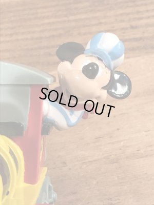 90年代頃〜の汽車に乗ったミッキーマウスのヴィンテージのフィギュア