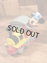 Disney Mickey Mouse Railroad Figure　ミッキーマウス　ビンテージ　トイ　汽車　90年代〜