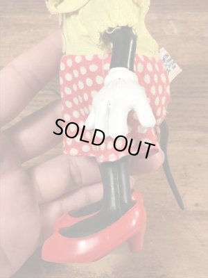 70年代頃のミニーマウスのヴィンテージのフィギュア