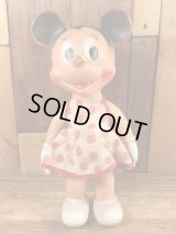 The Sun Rubber Minnie Mouse Squeeze Doll　ミニーマウス　ビンテージ　ラバードール　ディズニー　50年代