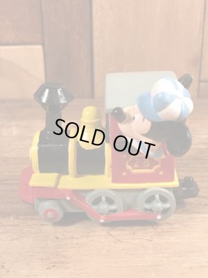 90年代頃〜の汽車に乗ったミッキーマウスのヴィンテージのフィギュア