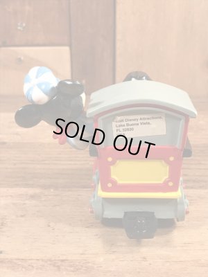 90年代頃〜の汽車に乗ったミッキーマウスのヴィンテージのフィギュア