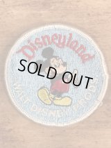 Disneyland “Mickey Mouse” Patch　ミッキーマウス　ビンテージ　ワッペン　ディズニーランド　70年代