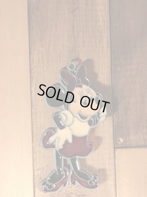 70年代頃のミニーマウスのヴィンテージのステンドグラス風オーナメント