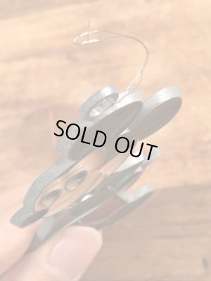 70年代頃のミッキーマウスのビンテージのステンドグラスオーナメント