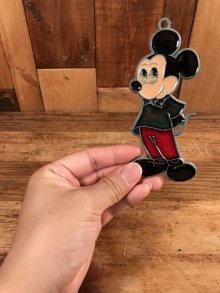 他の写真2: Disney “Mickey Mouse” Stained Glass Ornament　ミッキーマウス　ビンテージ　オーナメント　ステンドグラス　70年代