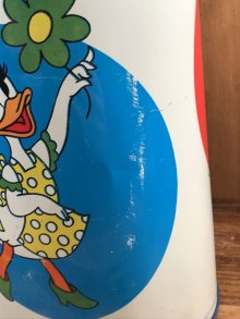 他の写真2: Cheinco Disney Polka Dot Metal Trush Can　ディズニー　ビンテージ　トラッシュ缶　ゴミ箱　70年代