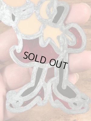 70年代頃のミニーマウスのヴィンテージのステンドグラス風オーナメント