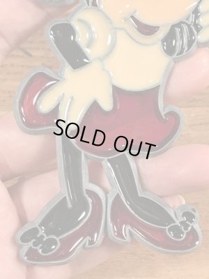 70年代頃のミニーマウスのヴィンテージのステンドグラス風オーナメント