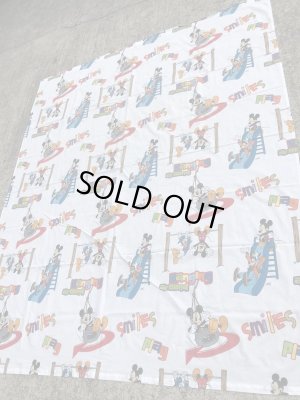 ディズニーのミッキーマウスのビンテージのフラットシーツ