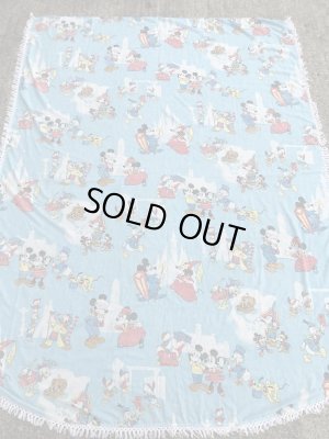 70年代頃のディズニーのビンテージのフリンジシーツ