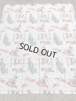 ディズニーのミッキーマウスのビンテージのフラットシーツ