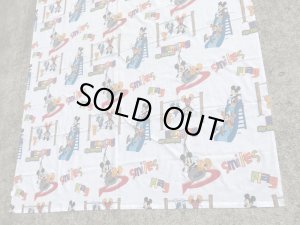 ディズニーのミッキーマウスのビンテージのフラットシーツ