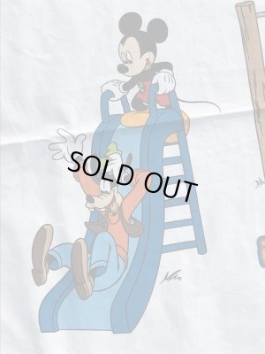 ディズニーのミッキーマウスのビンテージのフラットシーツ