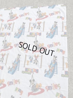 ディズニーのミッキーマウスのビンテージのフラットシーツ