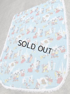 70年代頃のディズニーのビンテージのフリンジシーツ