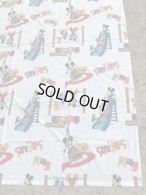 ディズニーのミッキーマウスのビンテージのフラットシーツ