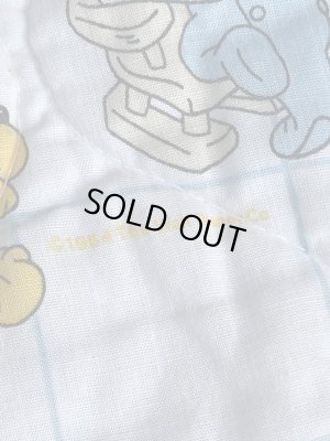 80年代頃のベイビーミッキーマウスのヴィンテージのキルティング生地