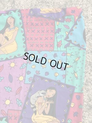 90年代頃のディズニーのポカホンタスのビンテージのボックスシーツ