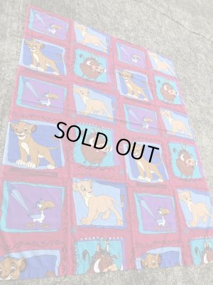 90年代頃のディズニーのライオンキングのヴィンテージのフラットシーツ